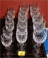 17 WATERFORD CRYSTAL STEMWARE GLASSES