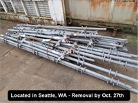 LOT, ASSORTED SCAFFOLDING PARTS ON THIS PALLET