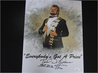 Ted DiBiase Signed 11x14 Photo JSA COA