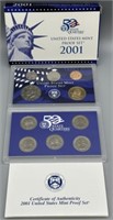 2001 United States Mint Proof Set w/COA