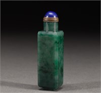 Jade snuff bottle of Qing Dynasty