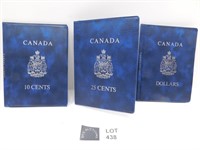 3 EMPTY CANADA COIN BOOKS