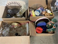 Lot: Glassware & kitchen items