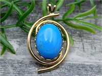 TURQUOISE PENDANT ROCK STONE LAPIDARY SPECIMEN