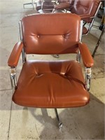 Burnt orange office chair