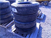 (4) West Lake 275/70/22.5 truck tires, new