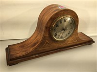 Session tambour mantle clock, key and pendulum, 8