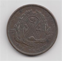 1837 Lower Canada One Penny Bank Token