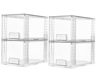 Vtopmart 4 Pack Large Stackable Storage Drawers