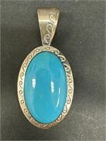 Blue Turquoise Pendant