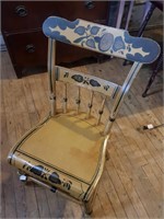 Chair w/Tole Style Painted Designs