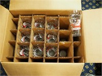 16 Coca-Cola Santa Claus soda glasses