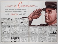 AL CAPP WWII US PROPAGANDA POSTER