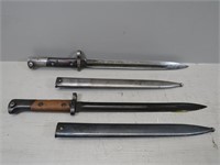 (2) Czech Mauser bayonets and scabbards –