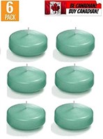 MIST GREEN Premier Floating Candles - Qty. 6