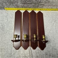 4 Wall Hung Candle Holders