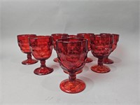 Vintage Viking Ruby Red Goblets