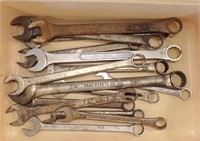 LARGE OPEN/BOX END WRENCHES, VARIOUS MFG.