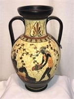 Nina Ceramic Amphora "Bacchus"  Handmade Vase