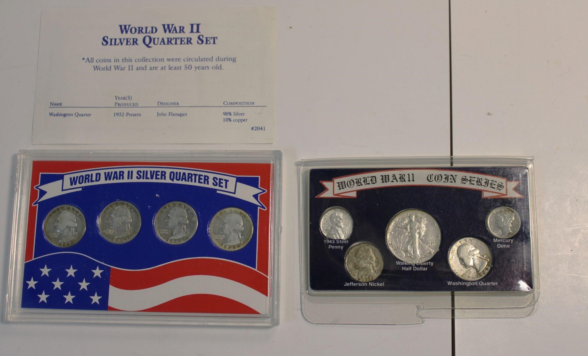 WWII Silver Quarters & Coin Series Set