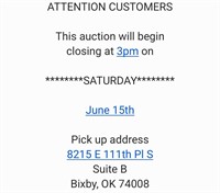 This and That Auction Bixby, OK 6-15-24