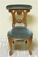 Louis XV Style Shell Carved Walnut Prie Deux.