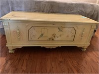 Lane, Altavista VA Cedar Chest; yellow with pastel