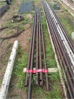 Five pieces 2-in pipe 15 ft long