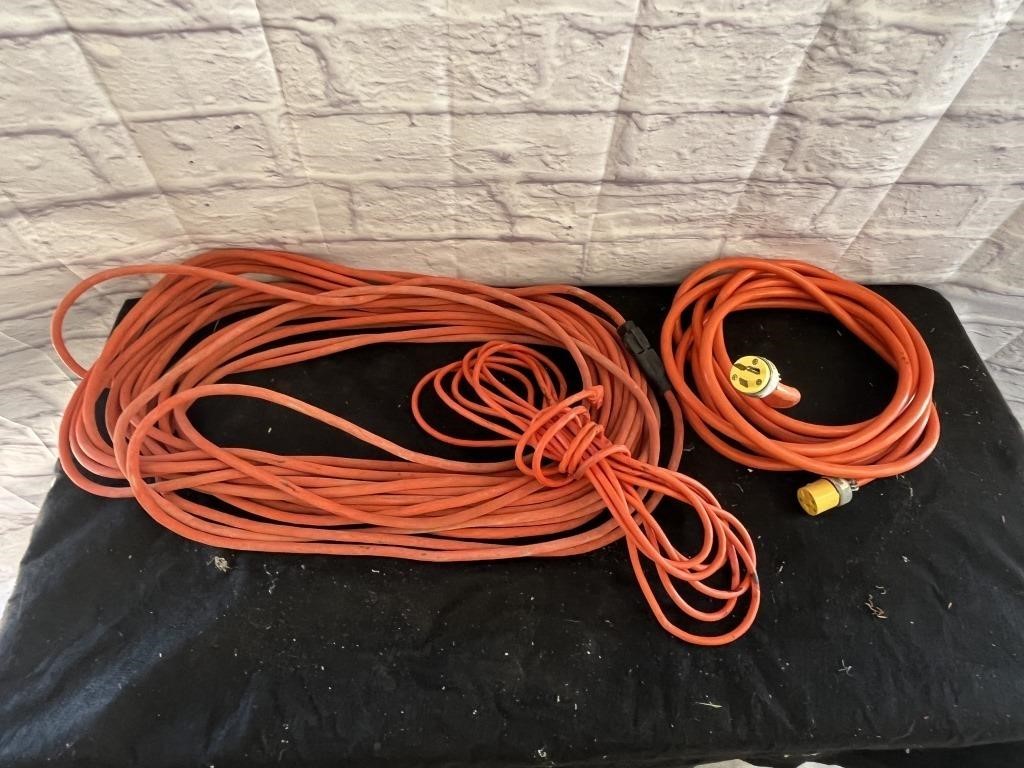 Heavy Duty Orange Electric Cords