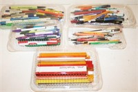 Lg Lot Advertising Pencils & Pens