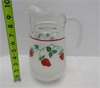 Mid Century "Strawberry" Pitcher