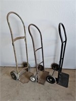 Lot of 3 Hand Trucks