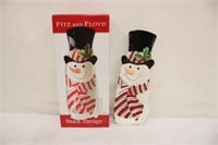 Fitz & Floyd Snack Therapy Snowman Server