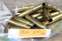 15 Count of .270 Winchester Brass