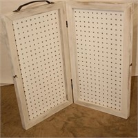 Display Case with Peg Board 14x24