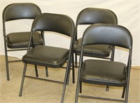 Cosco Black Chairs Padded Seat (4)