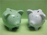 Two 5" Party Of The Decade Piggy Banks