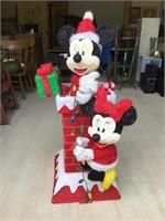 Mickey and Minnie Christmas Yard Art