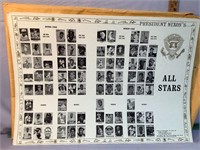 Vintage NOS Baseball All Star posters approx. 40!!