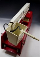 TONKA SNORKEL PRESSED STEEL 17'' FIRE BUCKET TRUCK