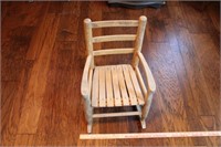 Vintage Wood Child's Rocking Chair