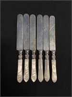 Antique Set of 6 Lander, Frayry, & Clark Knives