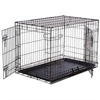 36-Inch Double-Door Dog Crate (36x23x25)