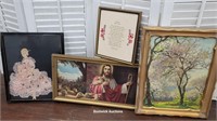 4pcs art - Jesus, Buzza Motto, etc