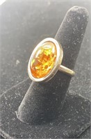 Vintage amber ring