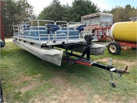 1984 Sylvan 24' Pontoon Boat