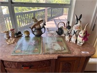 Lot of Rabbits & Easter Decor