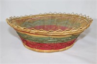 Colorful Handwoven Native American? Basket