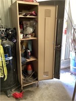 Locker w/ Fire Extinguisher Hitch Pins & Cleaning