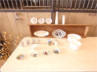 White Colored Dishes